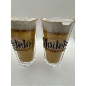 Cerveza Modelo Set Of Two Pint Glasses